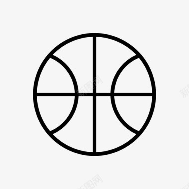 烤肉球篮筐球类运动图标图标