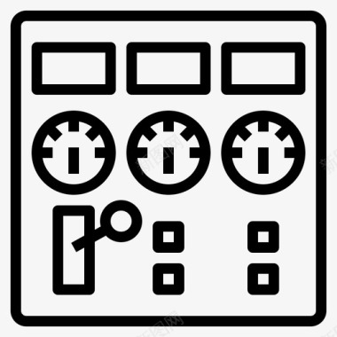 控制面板工程工厂图标图标