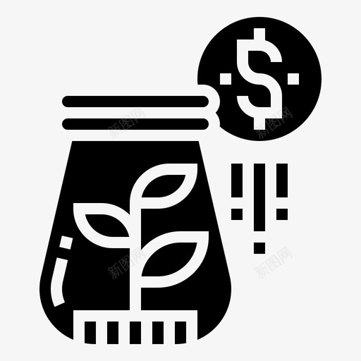 再投资金融jar图标svg_新图网 https://ixintu.com glyph1 jar 再投资 分析 商业 工厂 货币 金融