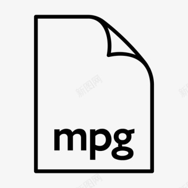 mpg正式文件mpeg图标图标