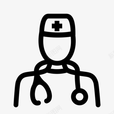 医生护理医疗保健图标图标