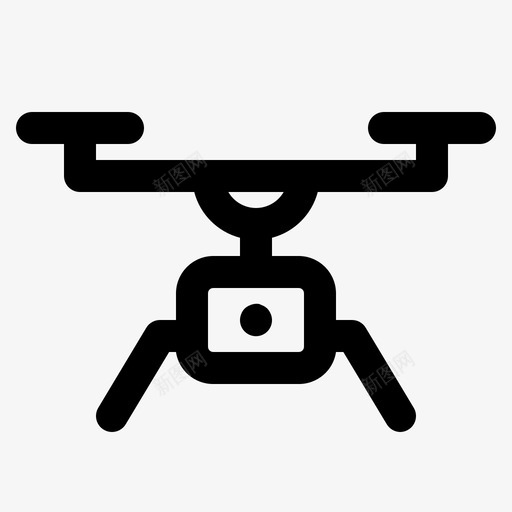无人机相机小工具图标svg_新图网 https://ixintu.com 多媒体 小工具 录音 无人机 相机