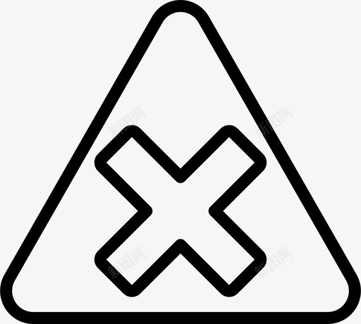 有害警告标志4线性图标svg_新图网 https://ixintu.com 有害 标志 线性 警告