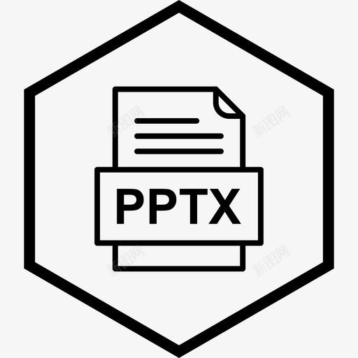 pptx文件文件文件类型格式图标svg_新图网 https://ixintu.com 41种 pptx 文件 格式 类型