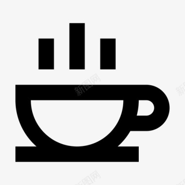 食物和饮料咖啡杯热饮图标图标