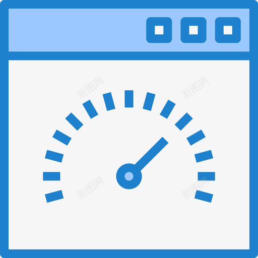 速度表搜索引擎优化和商务5蓝色图标svg_新图网 https://ixintu.com 搜索引擎优化和商务5 蓝色 速度表