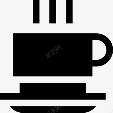 咖啡杯咖啡店1装满图标图标