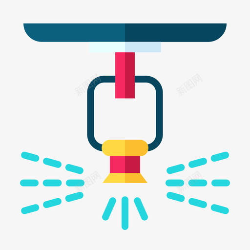 洒水器农业71平坦图标svg_新图网 https://ixintu.com 农业71 平坦 洒水器