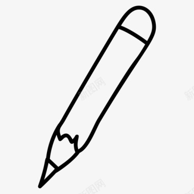 铅笔撰写按钮绘图笔图标图标