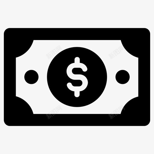 钱钞票现金图标svg_新图网 https://ixintu.com 付款 现金 财务 钞票 钱