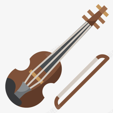 小提琴音乐129平调图标图标