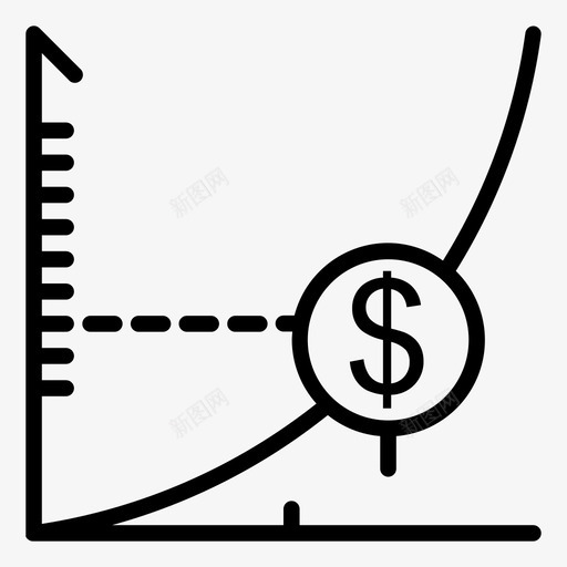 经济增长图表图标svg_新图网 https://ixintu.com 图表 经济增长