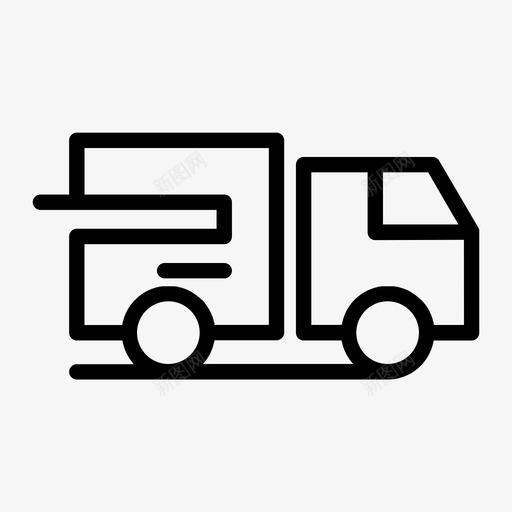 送货电子商务市场图标svg_新图网 https://ixintu.com 卡车 市场 电子商务 购物 车辆 送货