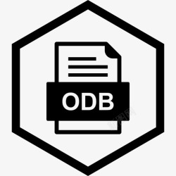 ODB格式odb文件文件文件类型格式图标高清图片