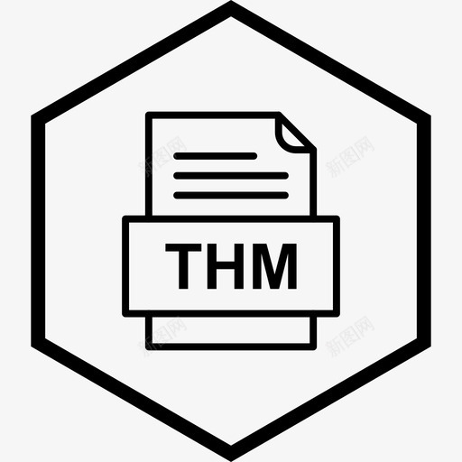 thm文件文件文件类型格式图标svg_新图网 https://ixintu.com 41种文件格式 thm文件文件 文件类型 格式