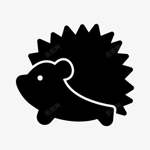 hedgehoc动物秋天图标svg_新图网 https://ixintu.com hedgehoc 动物 图标 宠物 秋天