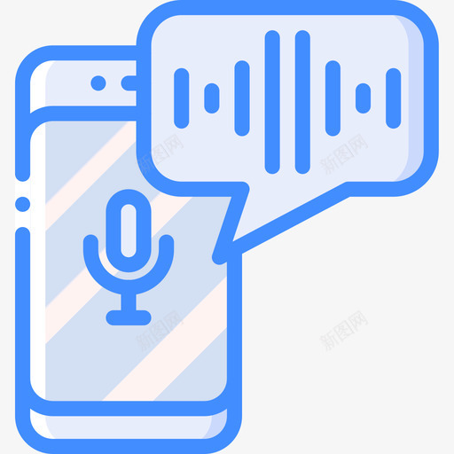 语音助理语音助理5蓝色图标svg_新图网 https://ixintu.com 助理 蓝色 语音