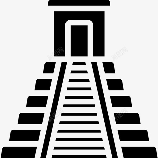 玛雅金字塔墨西哥16填充图标svg_新图网 https://ixintu.com 填充 墨西哥 玛雅 金字塔