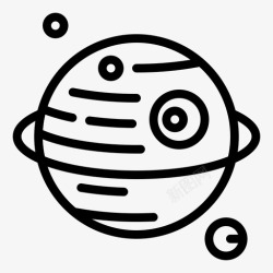 木星环木星探索行星图标高清图片