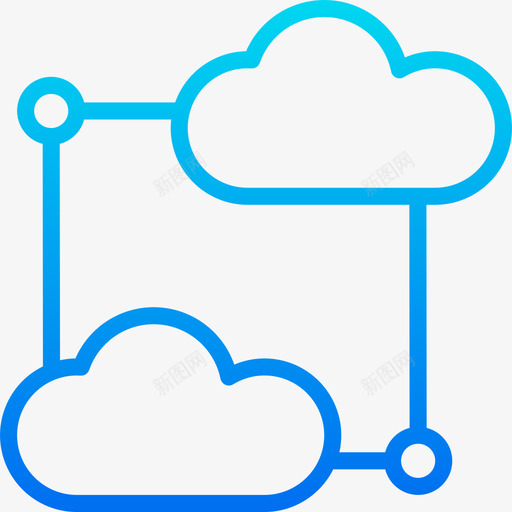 云计算数据和网络管理2梯度图标svg_新图网 https://ixintu.com 云计算 数据 梯度 网络管理