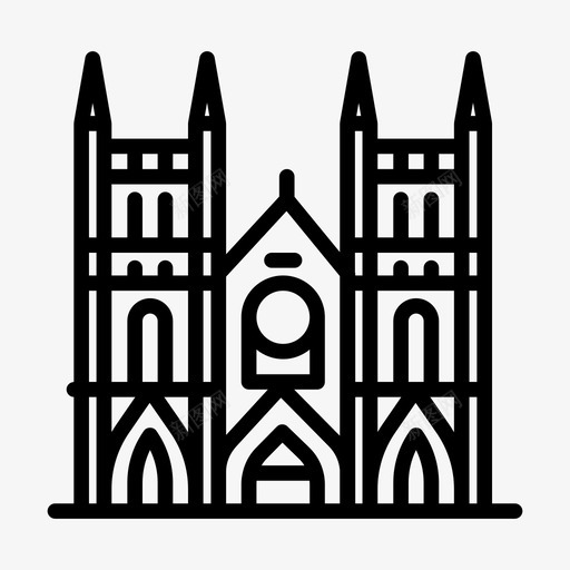 圣保罗大教堂纪念碑21直线图标svg_新图网 https://ixintu.com 圣保罗 大教堂 直线 纪念碑