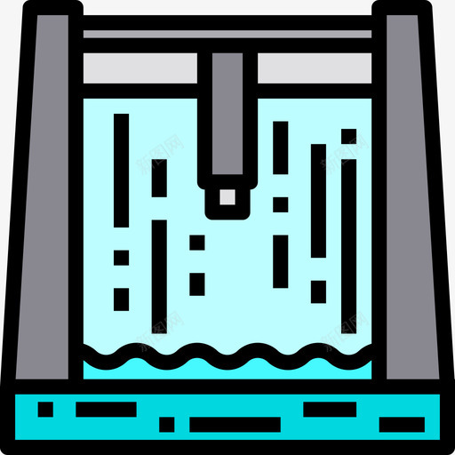 水坝能量47线性颜色图标svg_新图网 https://ixintu.com 水坝 线性 能量 颜色
