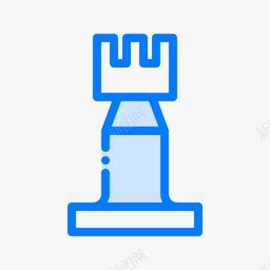 卢克国际象棋9蓝色图标图标