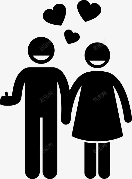 幸福夫妻爱情关系图标svg_新图网 https://ixintu.com 关系 夫妻 婚姻家庭 幸福 爱情 问题