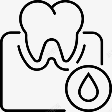 探血牙科口腔图标图标