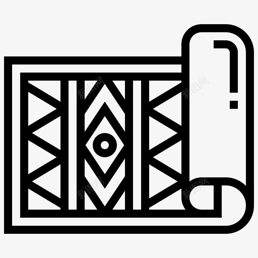 地毯毛皮图案图标svg_新图网 https://ixintu.com 图案 地毯 家居装饰 毛皮 波斯 系列