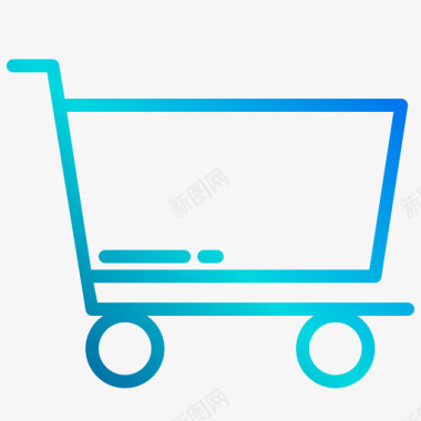 购物车杂项元素4蓝色图标图标