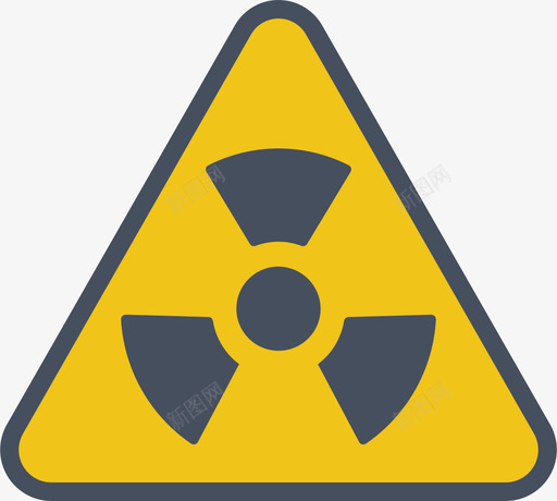 放射状警告标志5扁平图标svg_新图网 https://ixintu.com 扁平 放射状 标志 警告