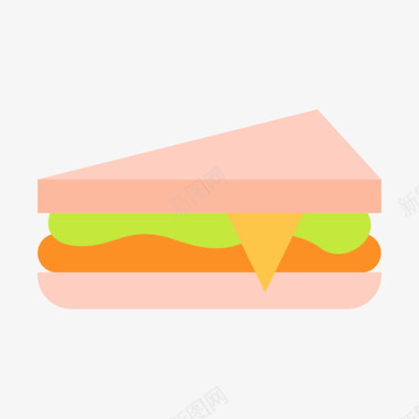 三明治快餐84平的图标图标