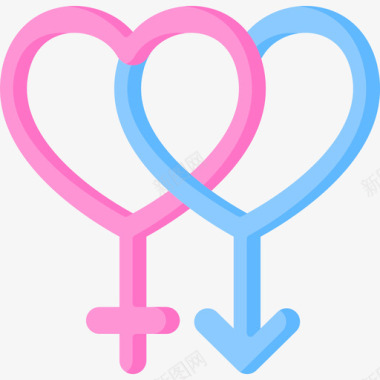 异性恋性别认同2平淡图标图标