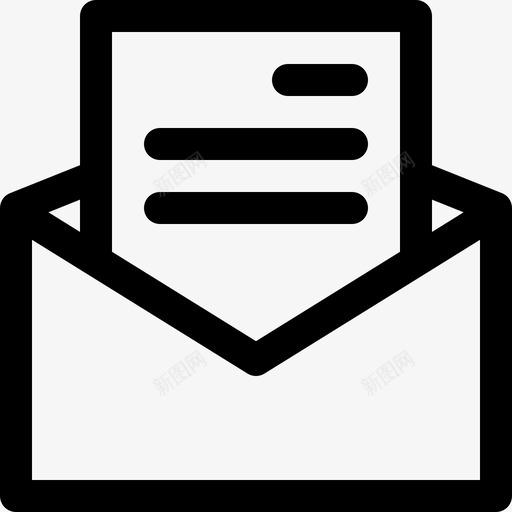 邮件信封邮件列表图标svg_新图网 https://ixintu.com 信封 短信 网页图标 邮件 邮件列表