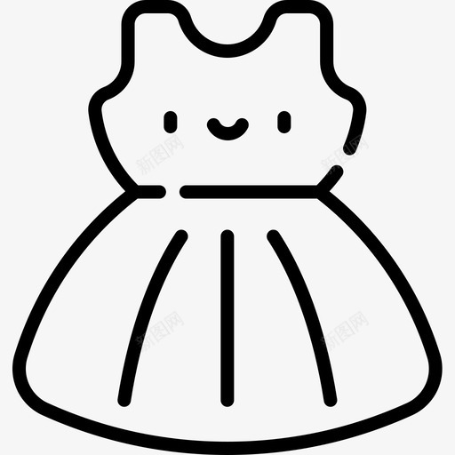 连衣裙美女91直线型图标svg_新图网 https://ixintu.com 直线 线型 美女 连衣裙