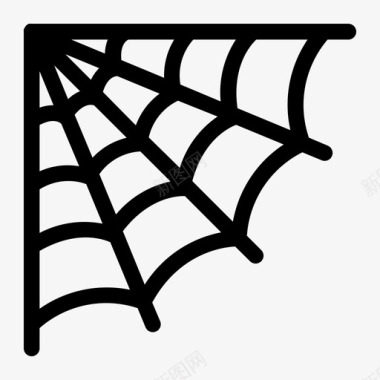 蜘蛛网服装鬼魂图标图标