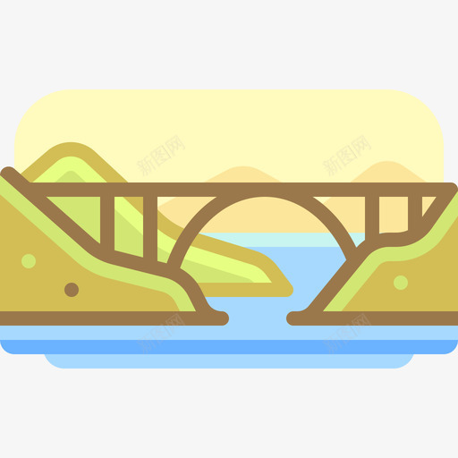 桥景观62线性颜色图标svg_新图网 https://ixintu.com 景观 线性 颜色