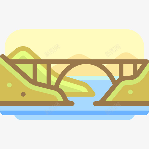 桥景观62线性颜色图标svg_新图网 https://ixintu.com 景观 线性 颜色
