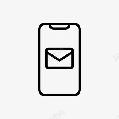 电子邮件消息手机图标图标