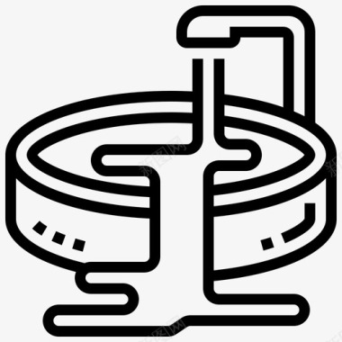 浴缸清新卫生图标图标