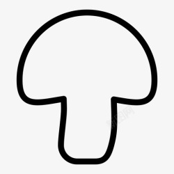 贝罗蘑菇披萨波尔图贝罗图标高清图片