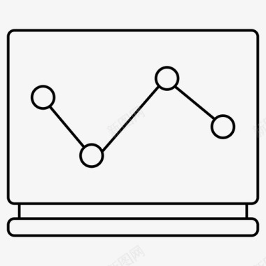笔记本电脑图表seo1px线条图标图标