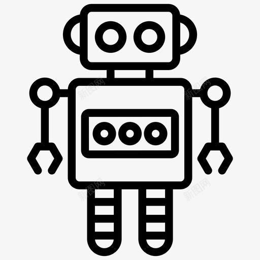 人工机器人安卓人工智能图标svg_新图网 https://ixintu.com 人工智能 人工智能线向量图标集 人工机器人 仿生人 安卓 类人