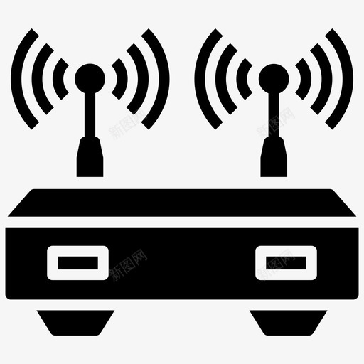 wifi路由器互联网设备调制解调器图标svg_新图网 https://ixintu.com wifi 互联网 字形 无线 用户界面 网络 设备 调制解调器 路由器