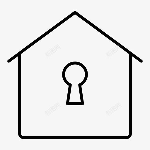 家用锁钥匙钥匙孔图标svg_新图网 https://ixintu.com 保安 保险箱 家用 钥匙 钥匙孔