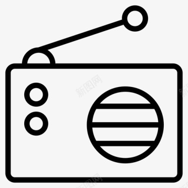 收音机音乐磁带图标图标