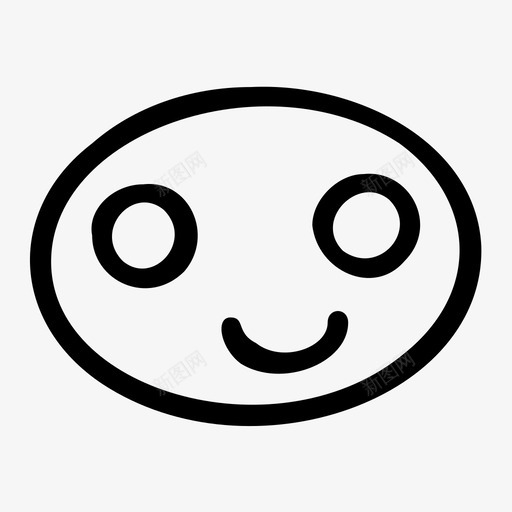 微笑表情表情方块图标svg_新图网 https://ixintu.com 微笑 脸 表情 表情方块