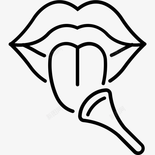 口腔牙刷嘴唇图标svg_新图网 https://ixintu.com 口腔 嘴唇 治疗 牙刷 牙科 舌头