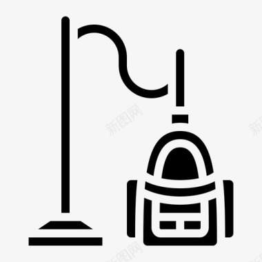 吸尘器家用电器19字形图标图标